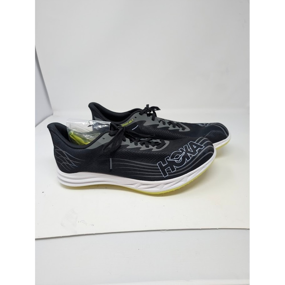 Hoka Cresendo MD 2 Men's New track shoe with spikes black sz 14